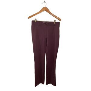 Betabrand Dress Yoga Pants Straight Leg‎ Womens Medium High Rise Stretch Purple